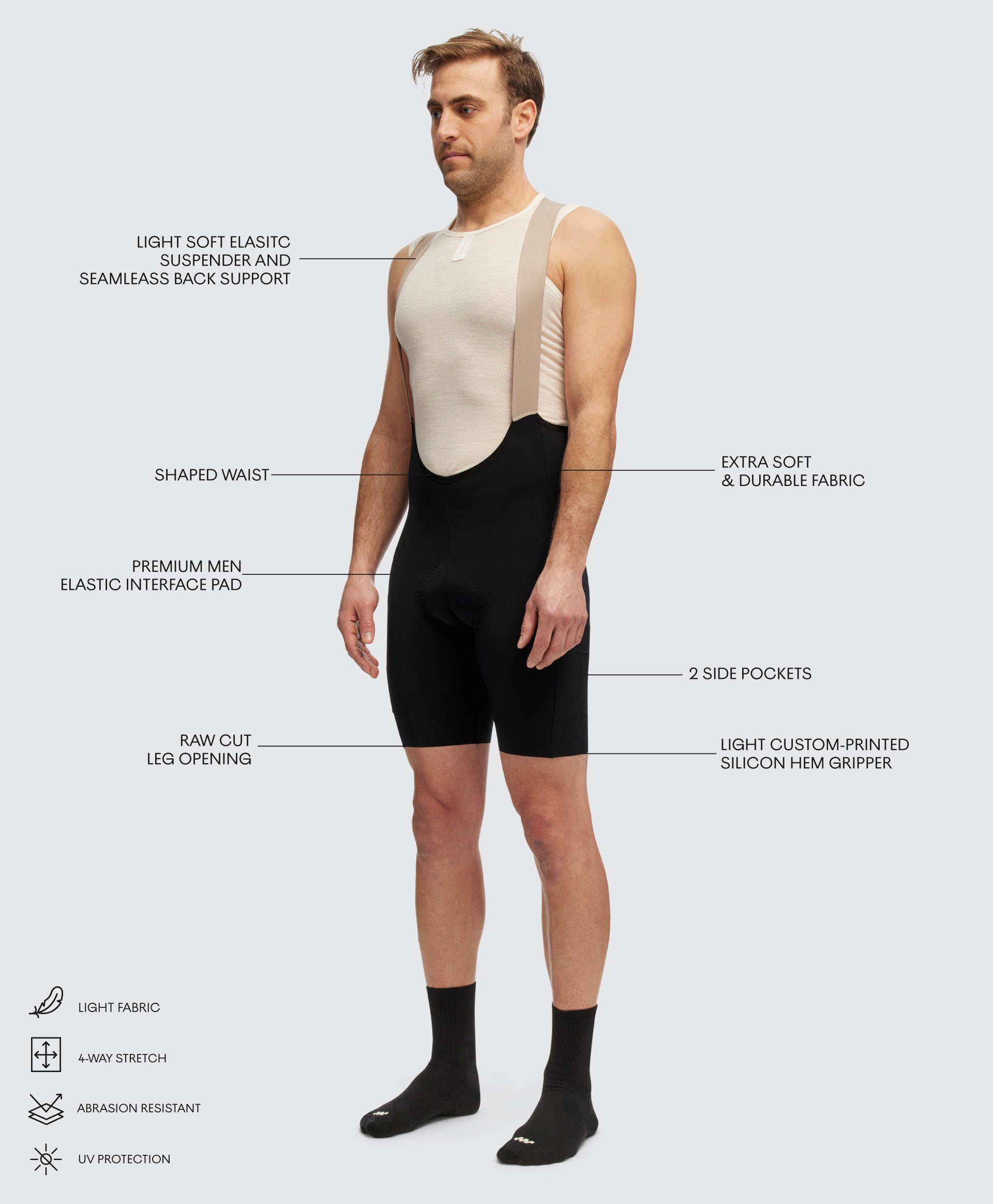 Bib cycliste All-Trail - Homme