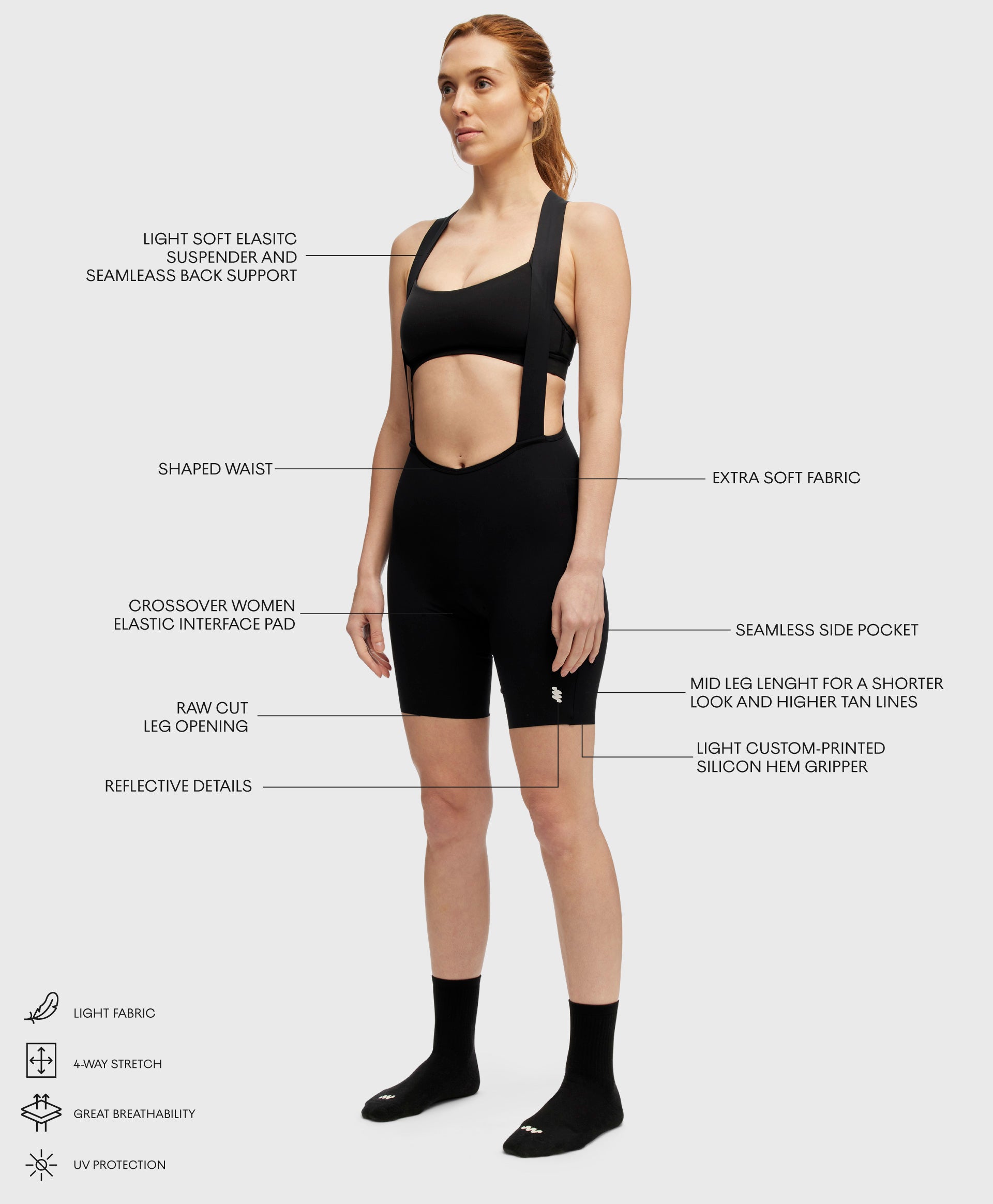 Women's Informal Bib Shorts