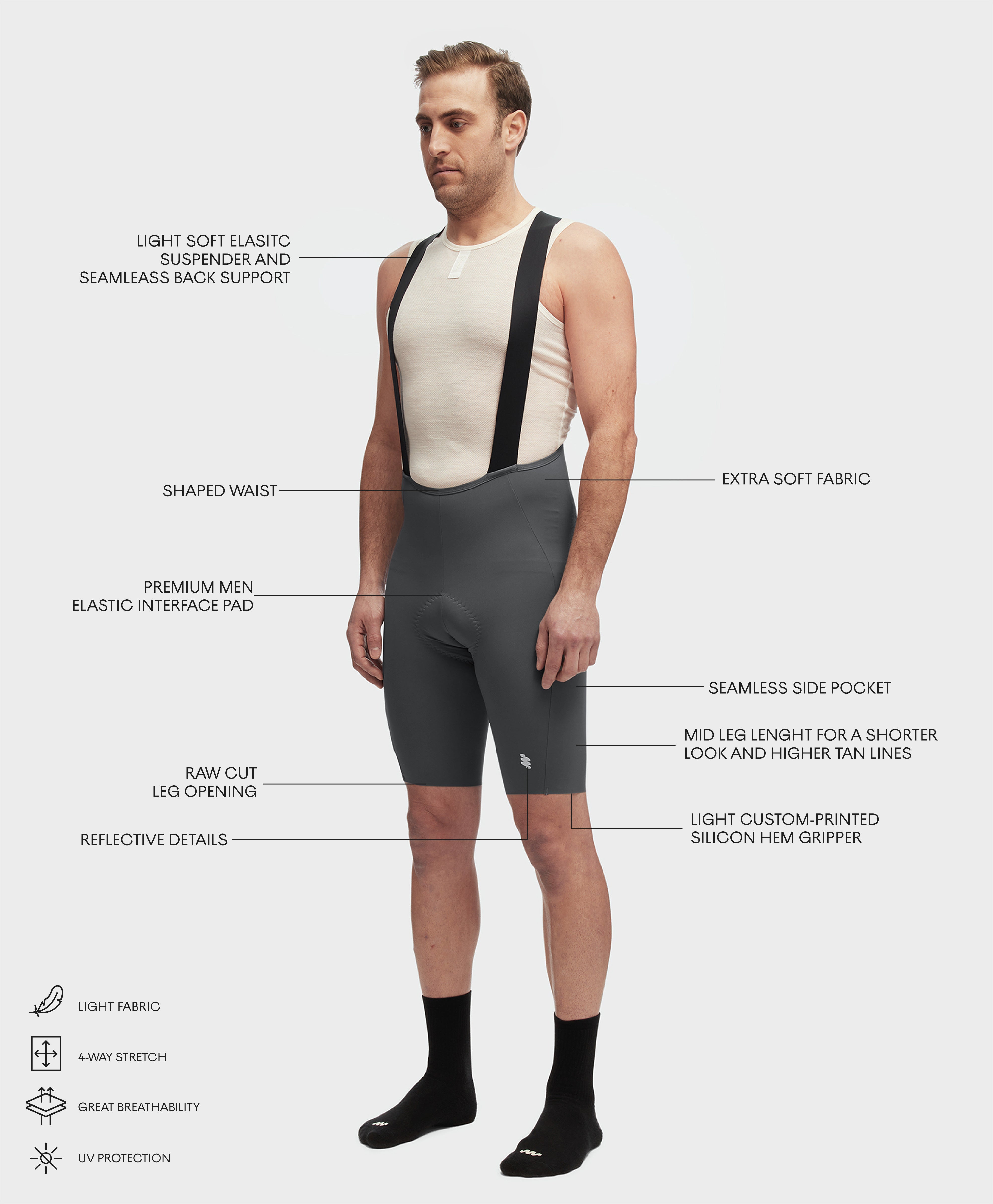 Bib cycliste Informal - Homme