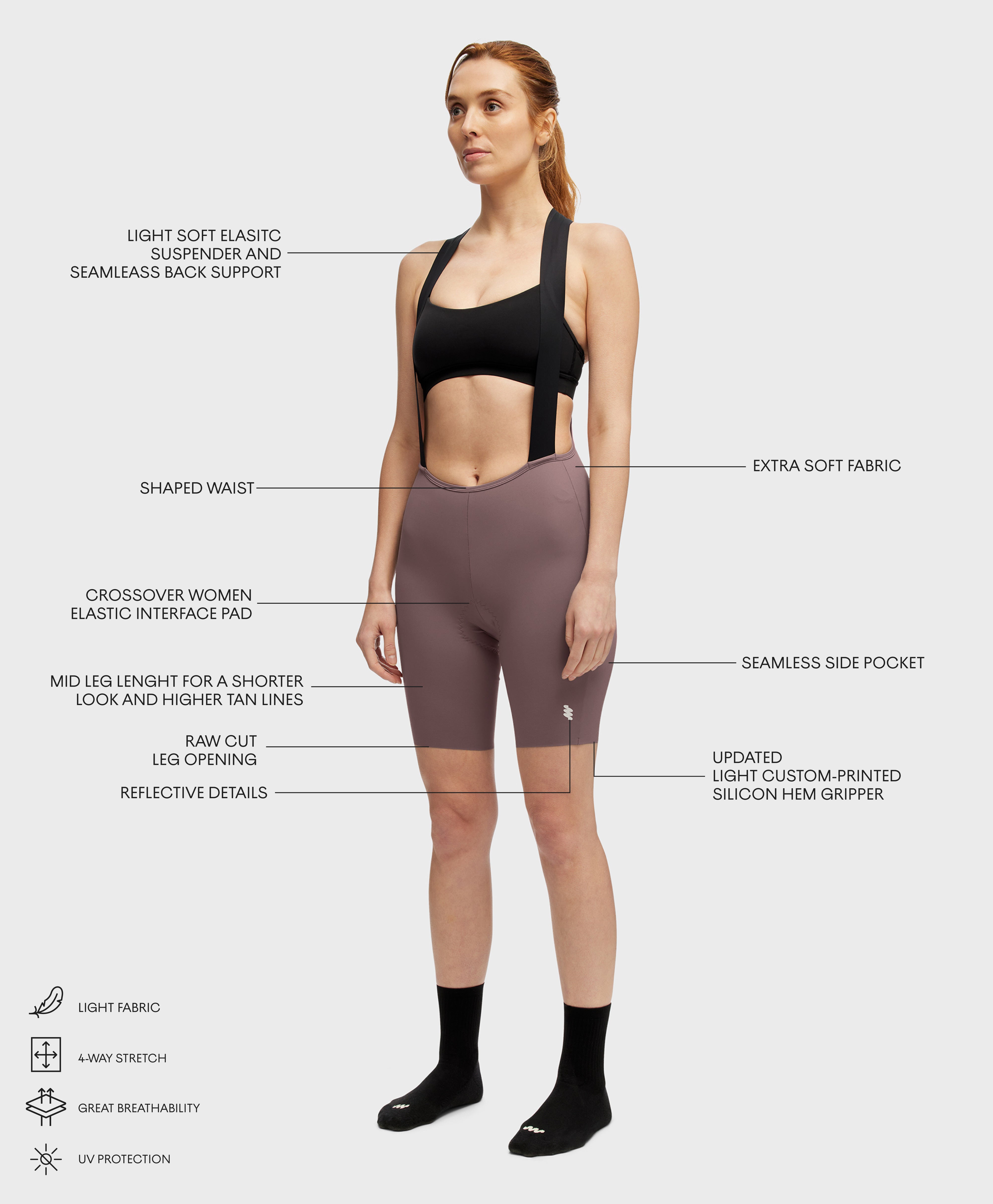 Women's Informal Bib Shorts