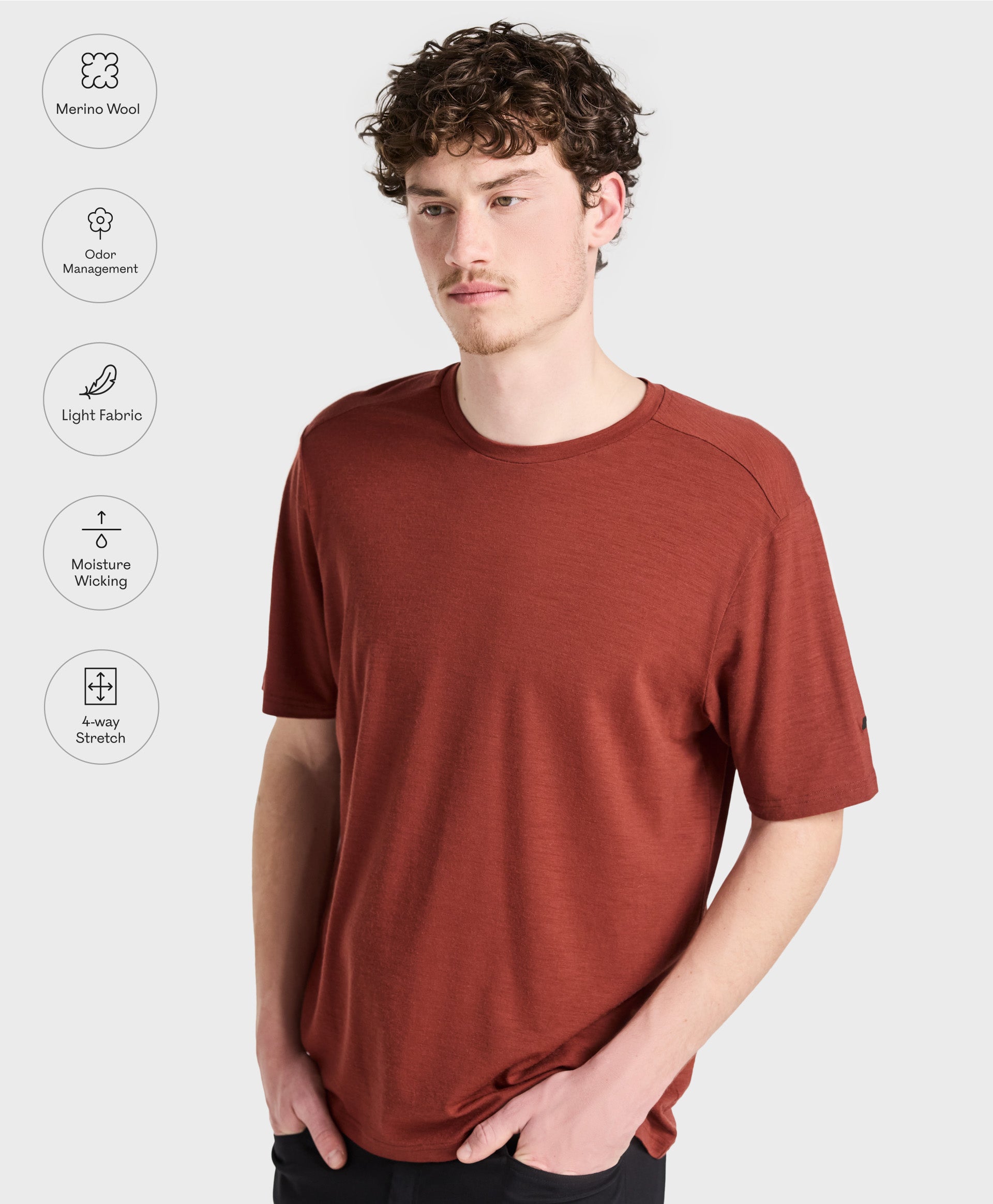 T-shirt Merino Free Range - Homme