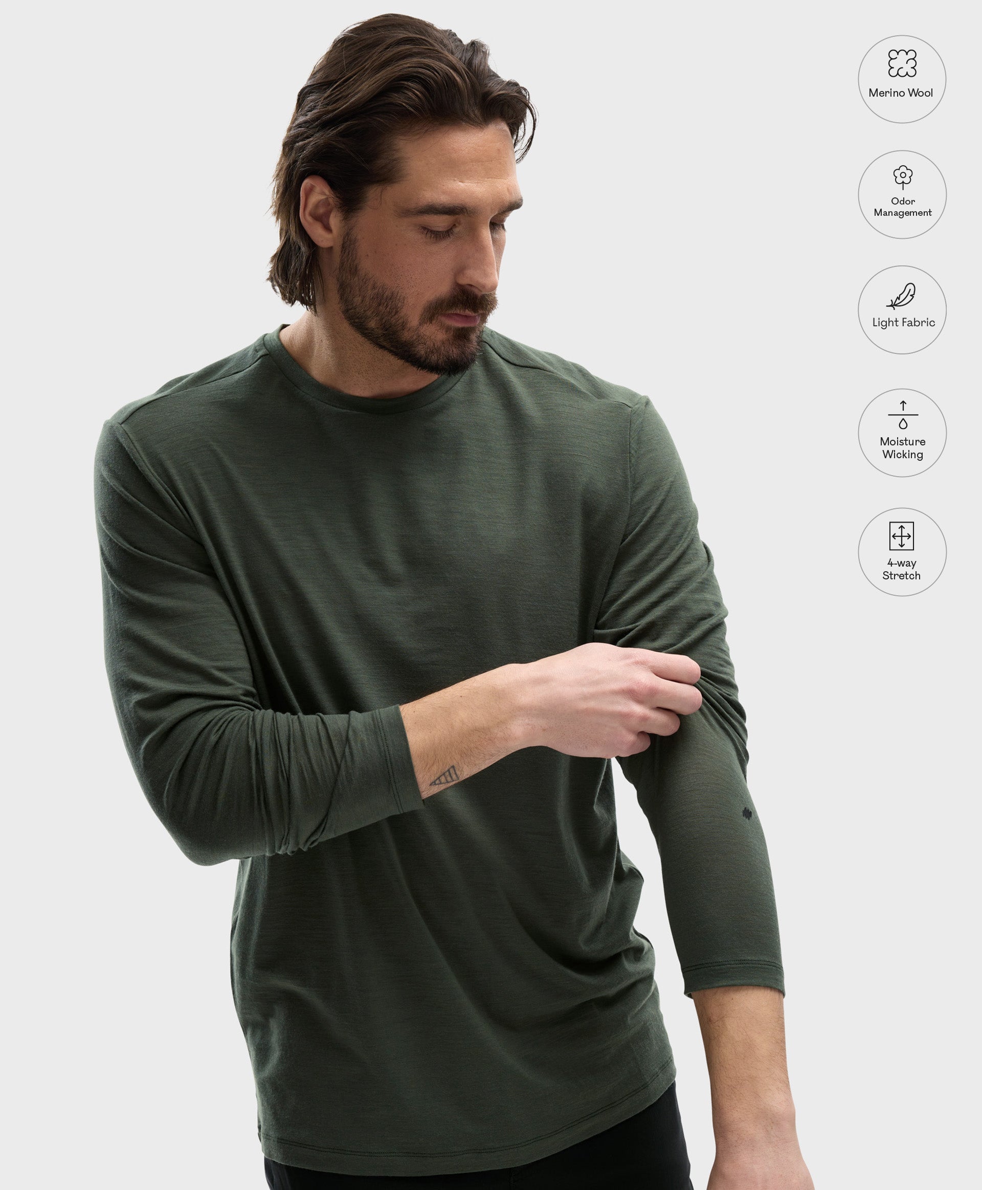 Men's Free Range Merino LS Tee