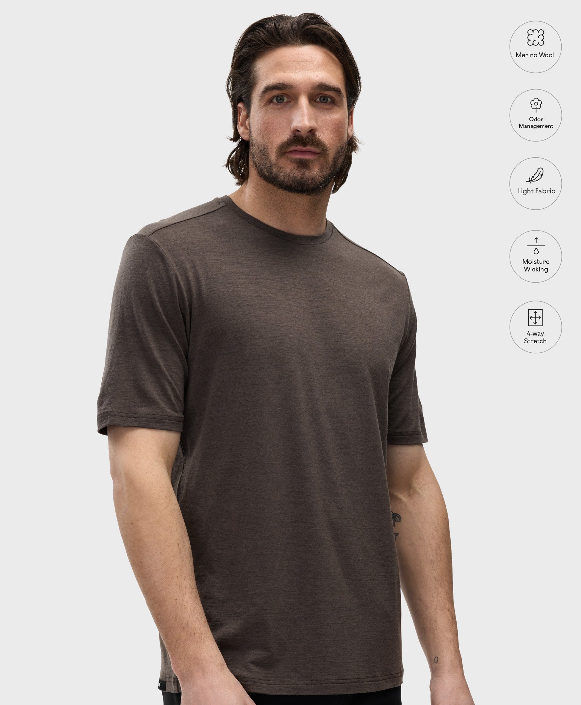 T-shirt Merino Free Range - Homme