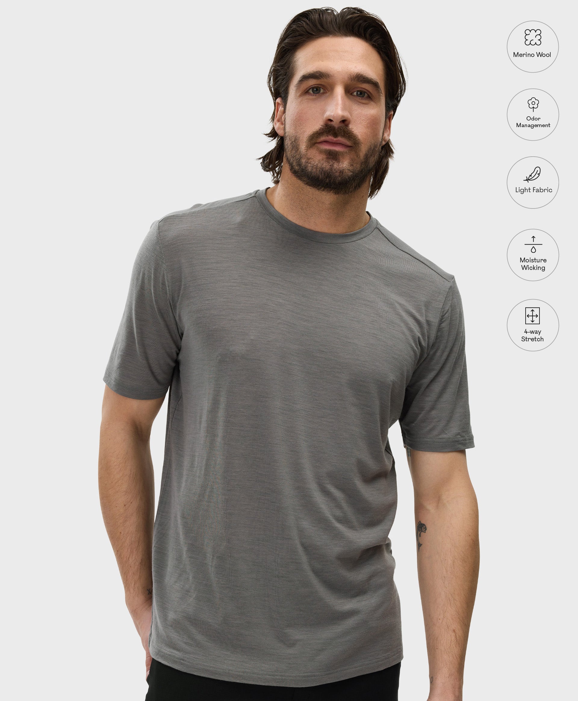 T-shirt Merino Free Range - Homme