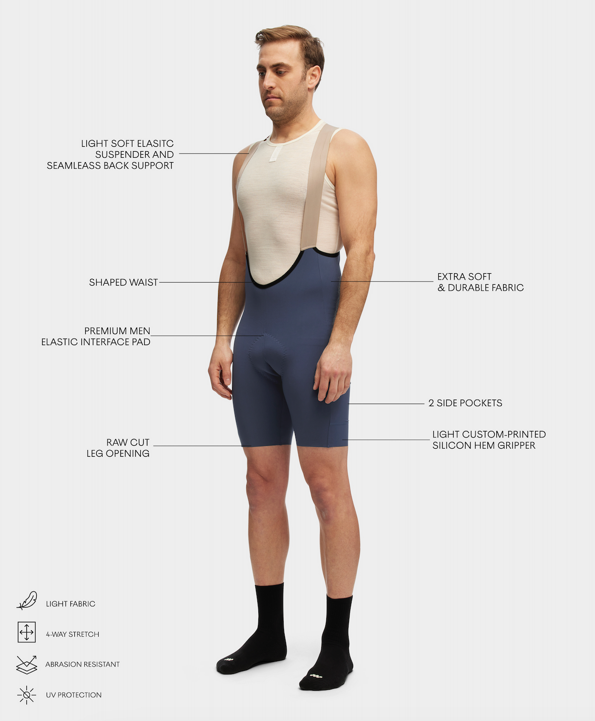 Bib cycliste All-Trail - Homme