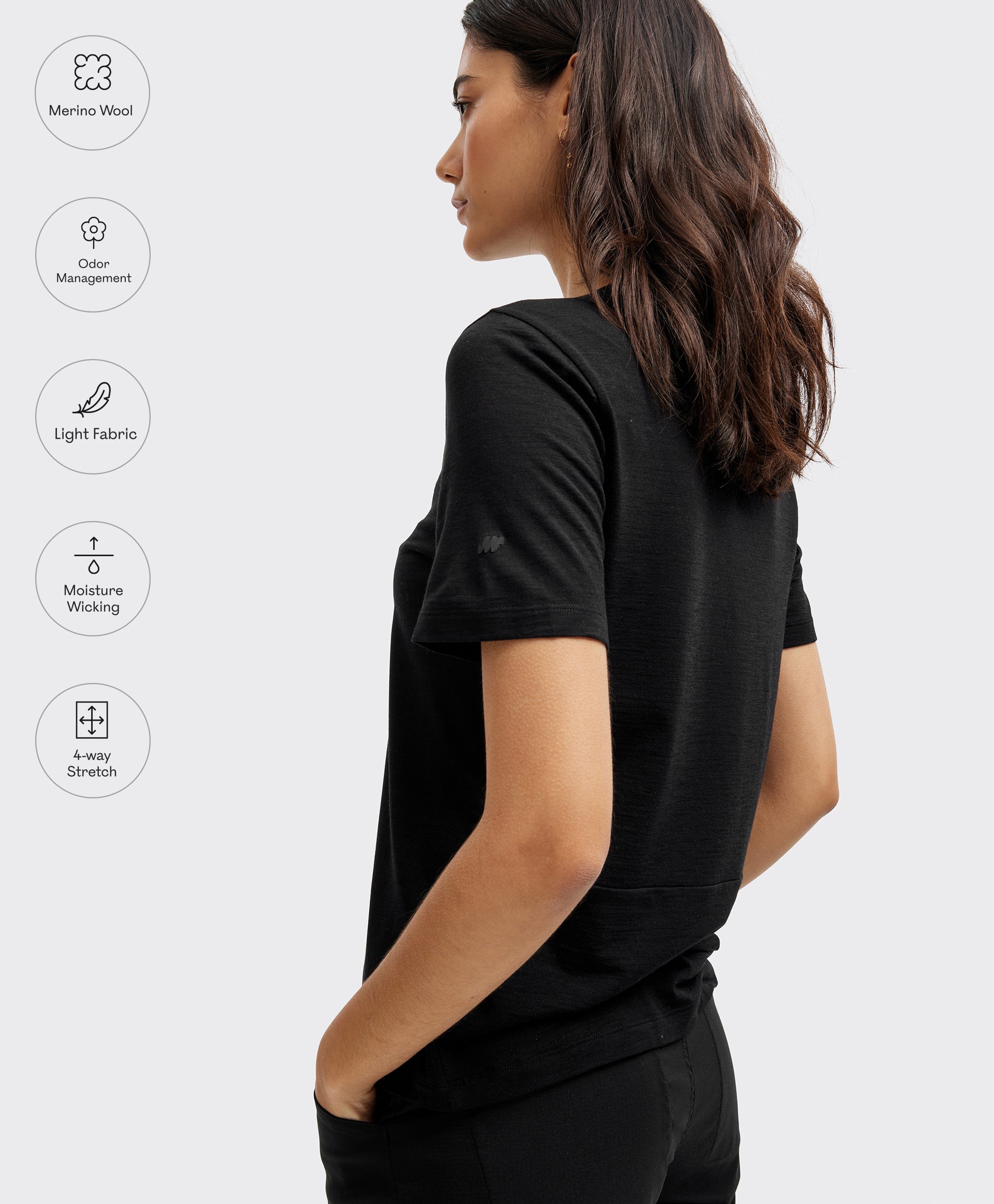 Women's Free Range Merino SS Tee