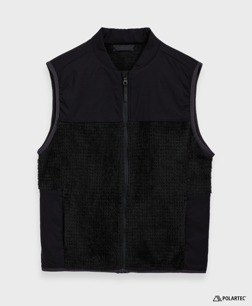 nonnative ALPINIST VEST POLARTEC® BLACK ALPINIST VEST POLY FLEECE POLARTEC ALPHA DIRECT (NN-V4103
