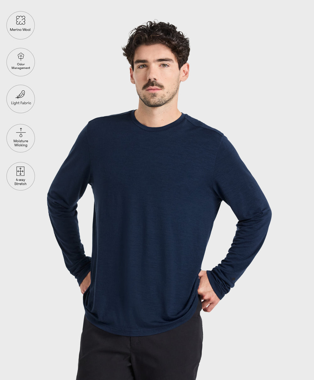 Men's Free Range Merino LS Tee